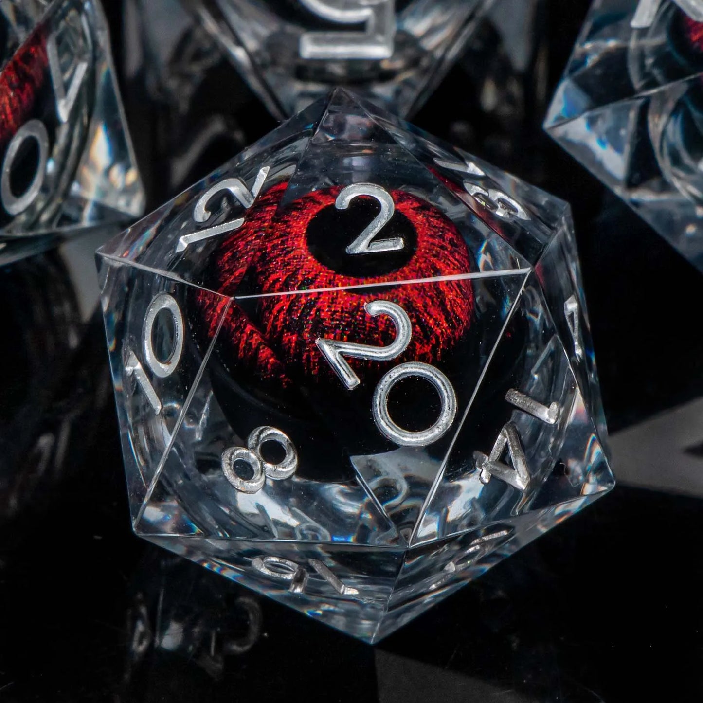 DND Liquid Flow Core Resin D&D Dice Set for D and D Dungeon and Dragon Pathfinder Table Role Playing Game Polyhedral Dice