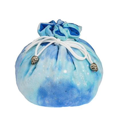 New Drawstring Dice Bag Flannelette Double-Layer Storage Bag round Bottom Big Pouch for Packing Gift RPG Dice Board Game