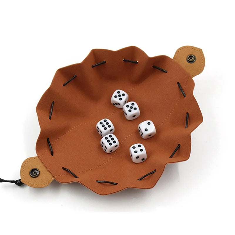PU Leather Bag for DND Dice Game Tray 5 Celtic Designs Cute Drawstring Pouch for D&D Roleplaying RPG Gift Ideas Coin Purse