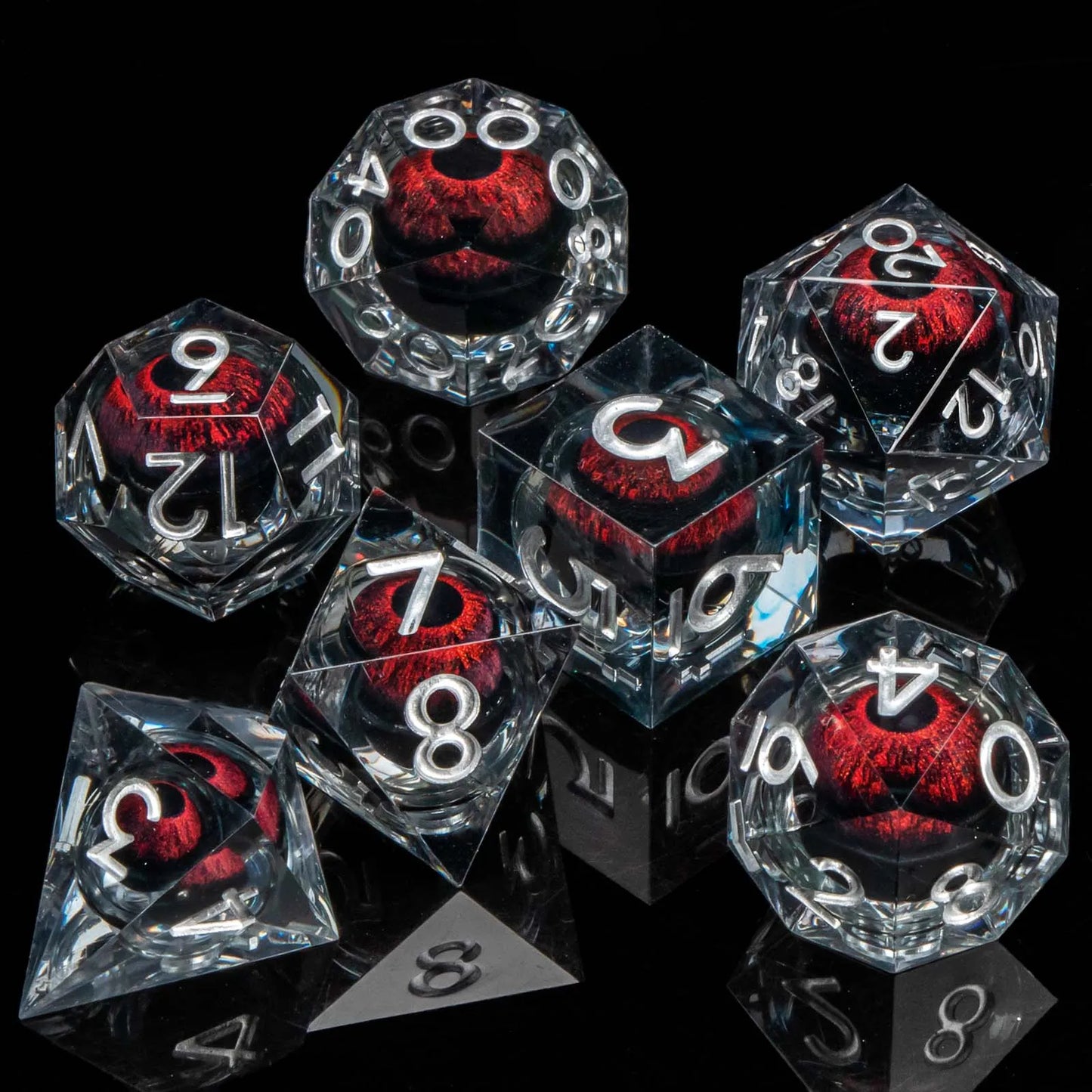 DND Liquid Flow Core Resin D&D Dice Set for D and D Dungeon and Dragon Pathfinder Table Role Playing Game Polyhedral Dice