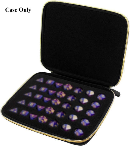 35+ Dice Case Box Tray, Storage Holder for DND Dice Set, for D&D Dungeons and Dragons 7-Die Polyhedral Dice, Storage Bags