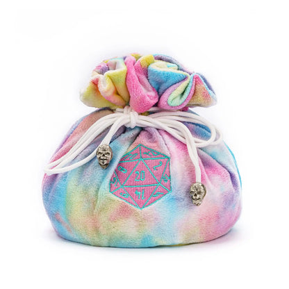 New Drawstring Dice Bag Flannelette Double-Layer Storage Bag round Bottom Big Pouch for Packing Gift RPG Dice Board Game