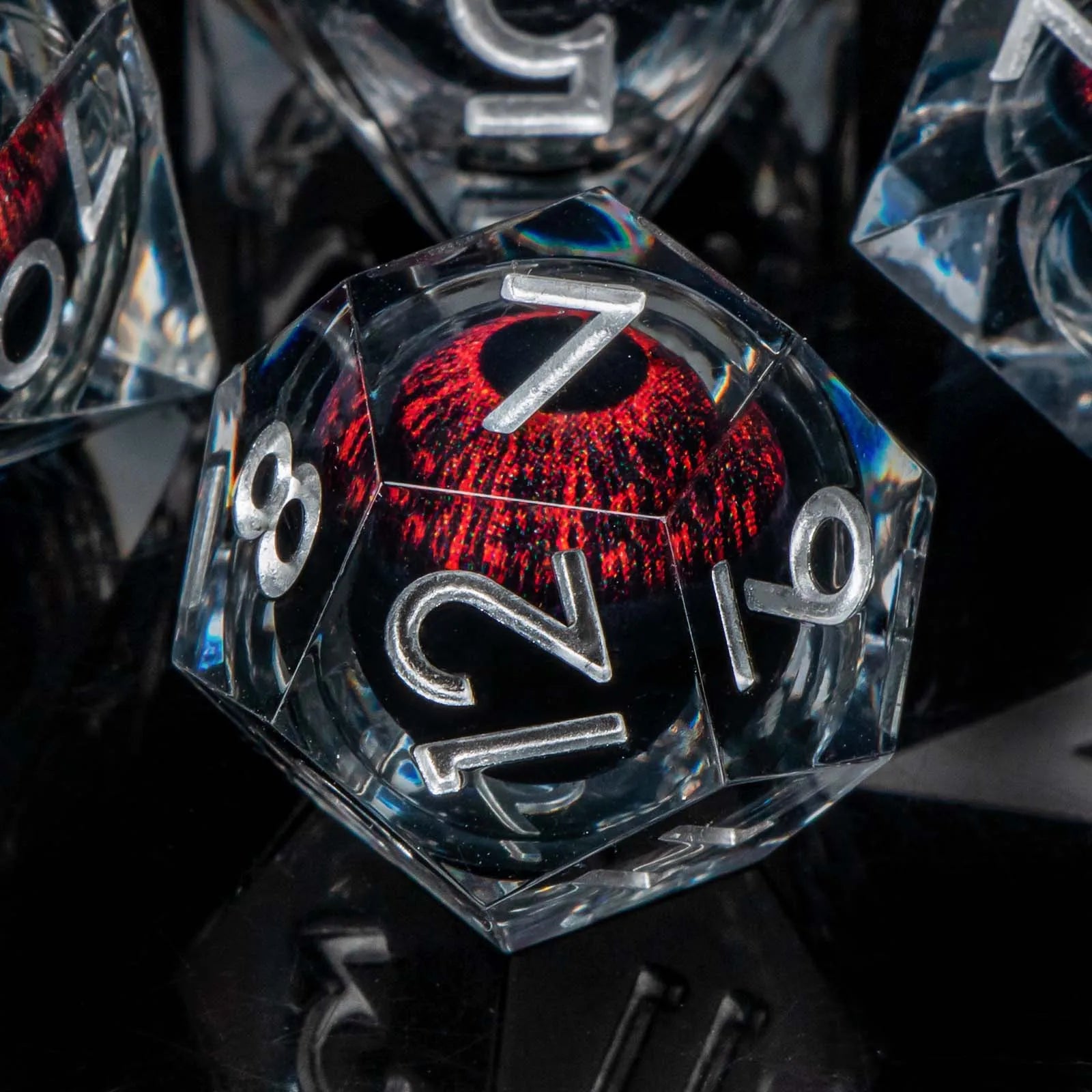 DND Liquid Flow Core Resin D&D Dice Set for D and D Dungeon and Dragon Pathfinder Table Role Playing Game Polyhedral Dice
