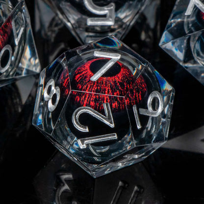 DND Liquid Flow Core Resin D&D Dice Set for D and D Dungeon and Dragon Pathfinder Table Role Playing Game Polyhedral Dice