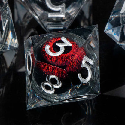 DND Liquid Flow Core Resin D&D Dice Set for D and D Dungeon and Dragon Pathfinder Table Role Playing Game Polyhedral Dice