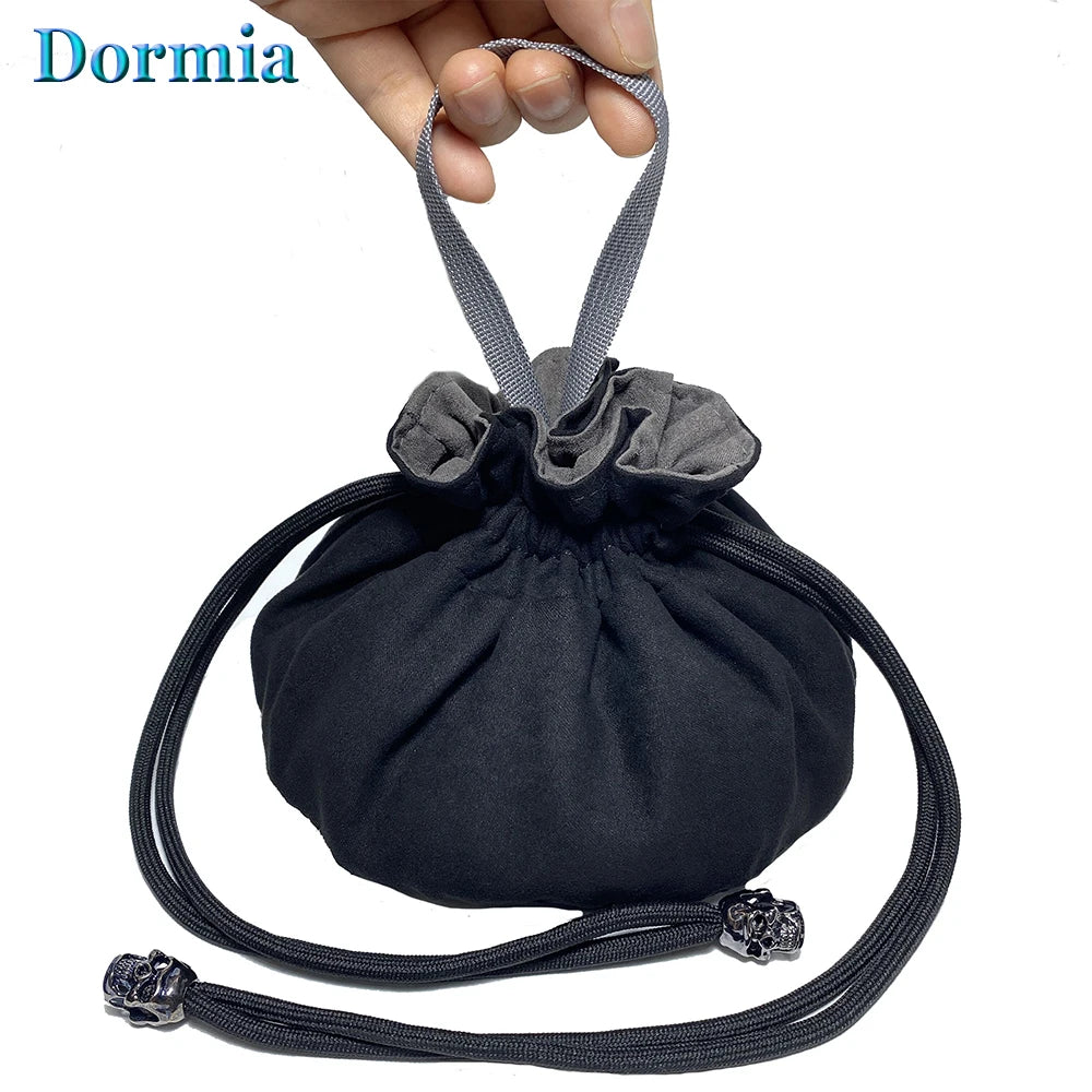 Dice Bag Pouch Storage Bag Multifunction Portable Drawstring Pouch High Quality Velvet Ingenious Design for Packing DND Dices